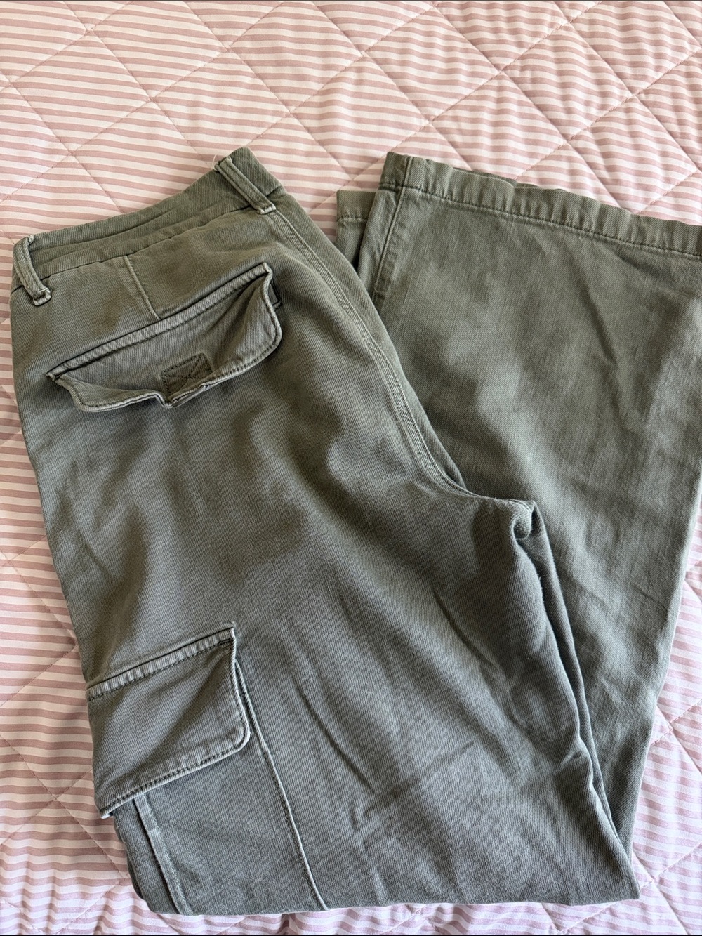 Olive Green WOMEN Cargo Pants - American Eagle